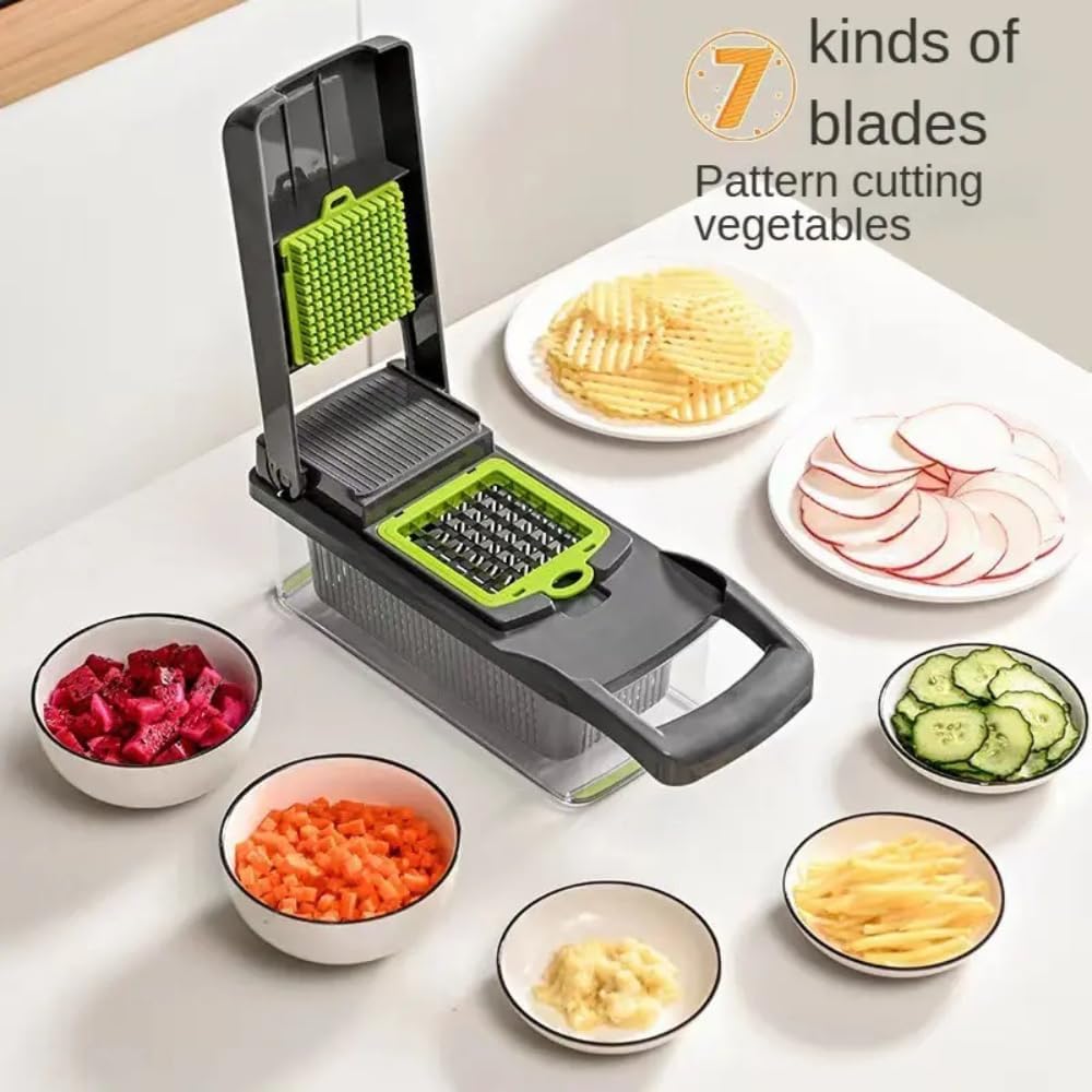 Rallador Cortador Picador Verduras Frutas Mandolina Set X16