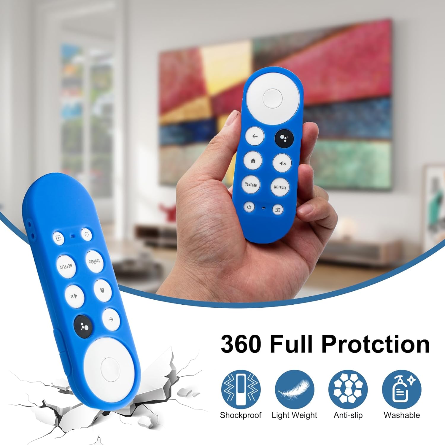 Funda Protector Silicona Control Remoto Google Chromecast 4k