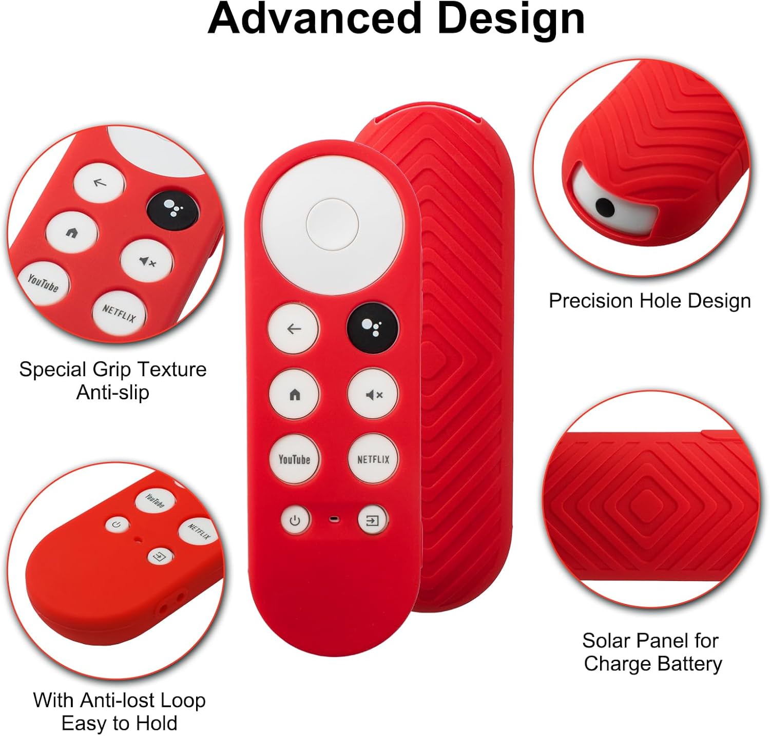 Funda Protector Silicona Control Remoto Google Chromecast 4k
