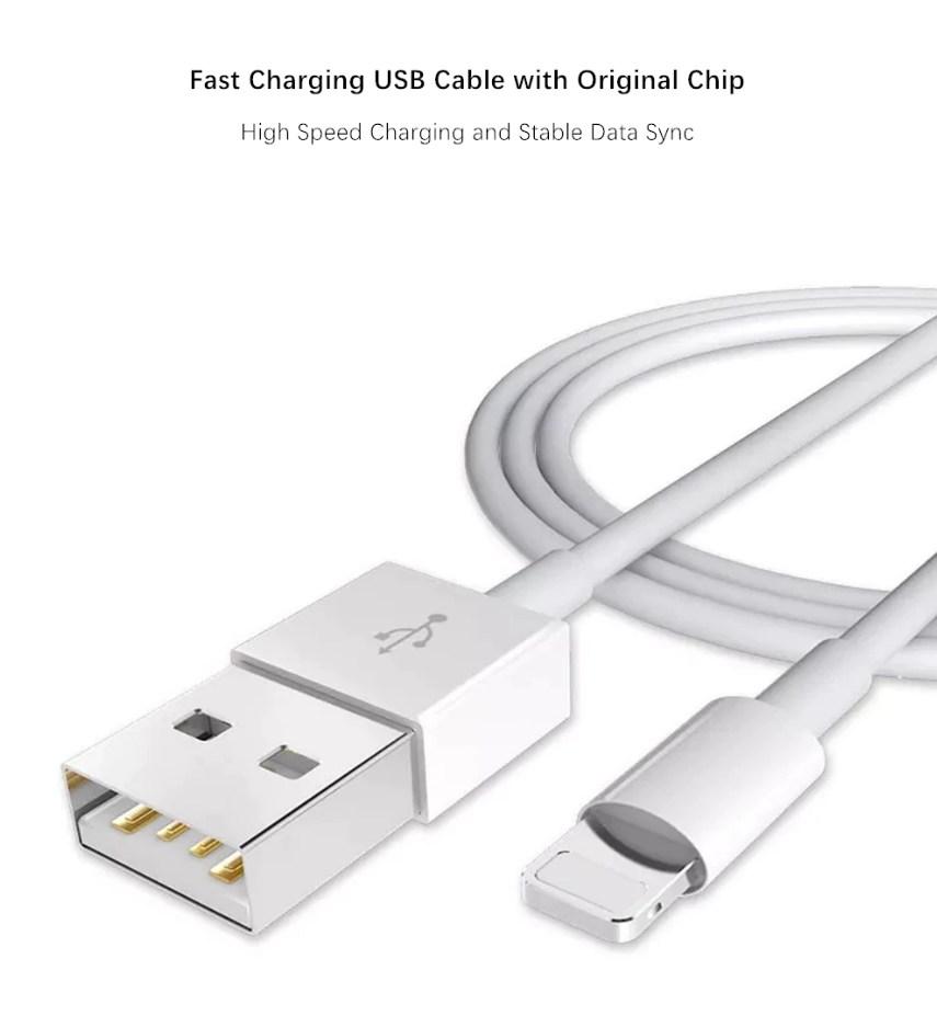 Cable Lightning Usb Cargador Compatible iPhone 2 Metros