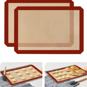 Tapete De Silicona Antiadherente Pasteleria Macarons Cookies Marrón