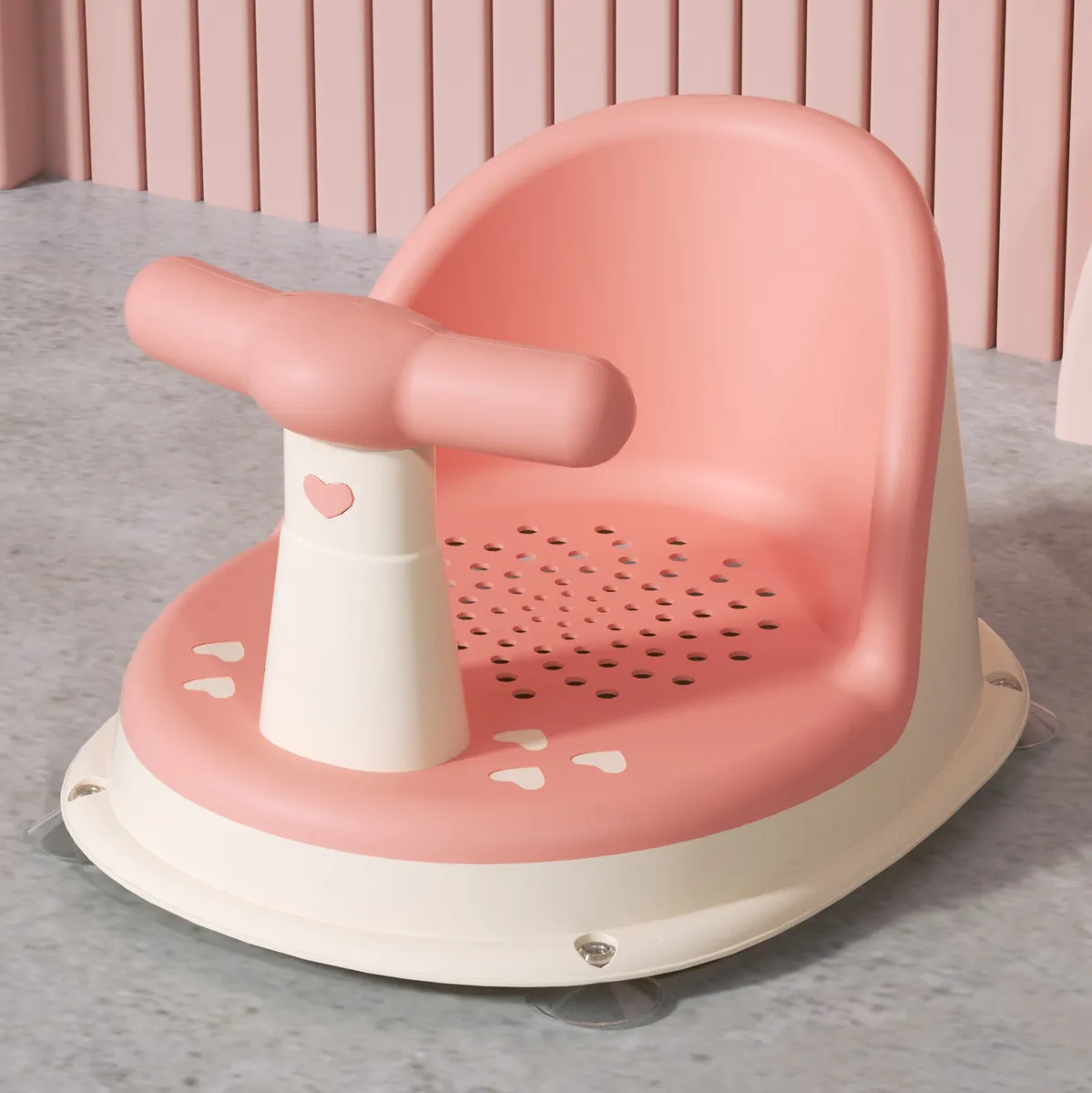 Asiento Silla De Baño Para Bebe Flexible Ventosas Antideslizante