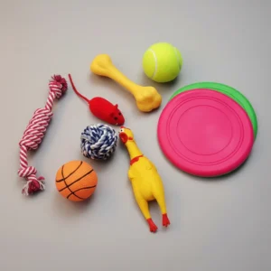 Kit 8 Juguetes Para Perros Gatos Pelotas Mordillo Frisbee