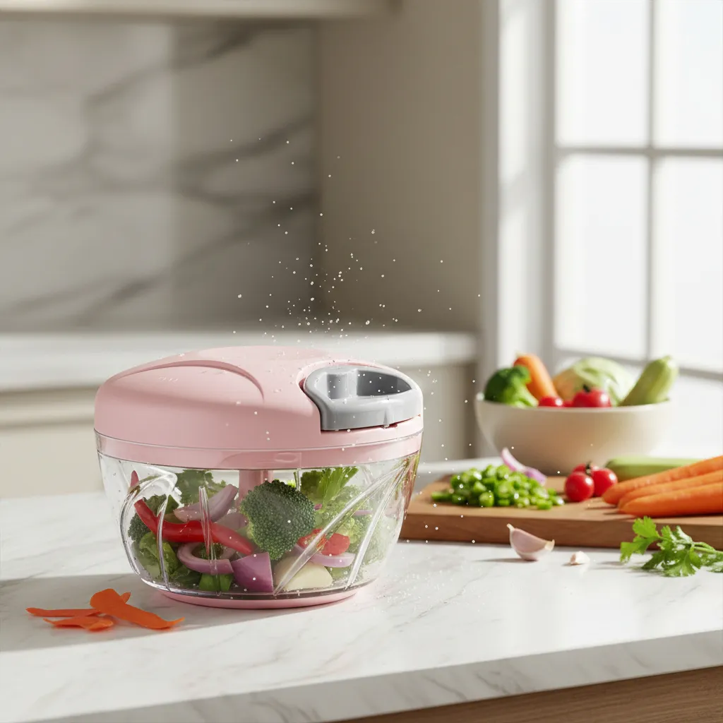 Picadora Verduras Manual Cortador Vegetales Triturador 500ml - Image 3