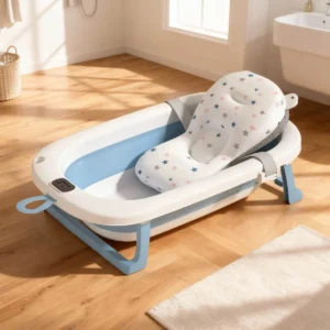 Bañito Bebé Plegable Sensor Termómetro Colchón Baby Splash