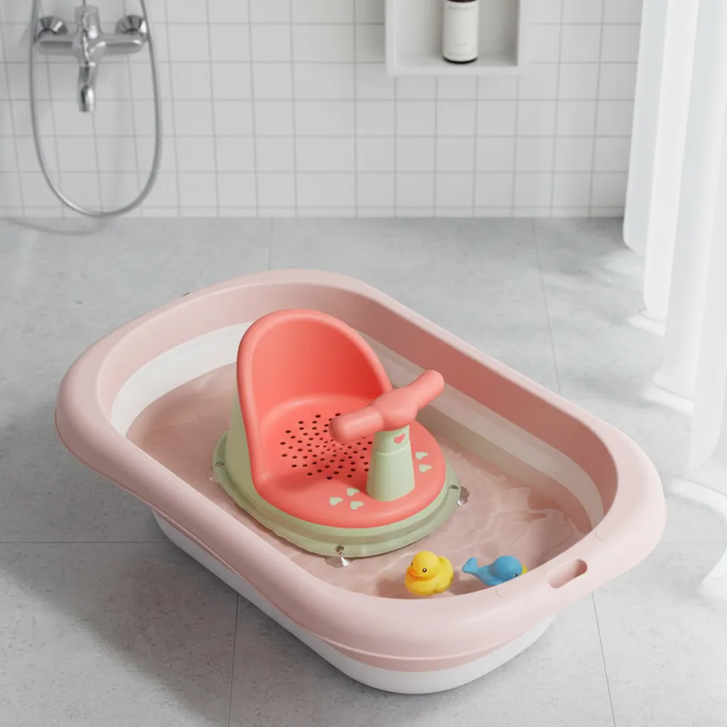 Asiento Silla De Baño Para Bebe Flexible Ventosas Antideslizante - Image 3