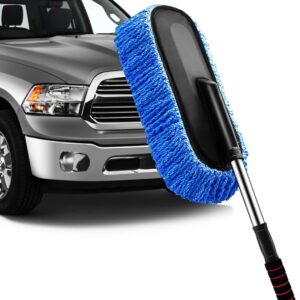 Cepillo Microfibra Extensible Lavar Autos Limpieza Vehículos