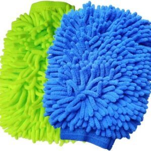 Guante Manopla Microfibra Lavado Limpieza Auto Moto Vehículo