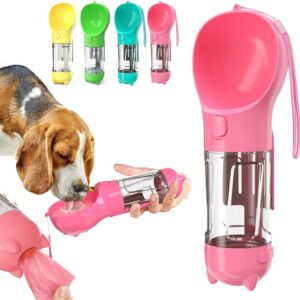 Botella Bebedero Portátil Para Mascotas Paseo Bolsas Perros